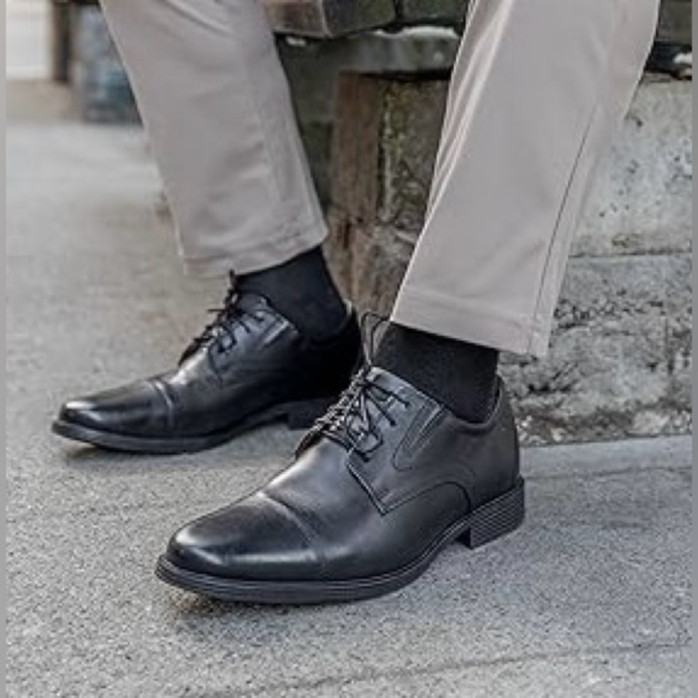 David & Cob Men Dress Shoes Black Color Size 8 1/2